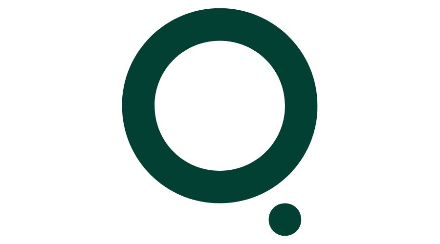 QGate artefact in dark green on a white background